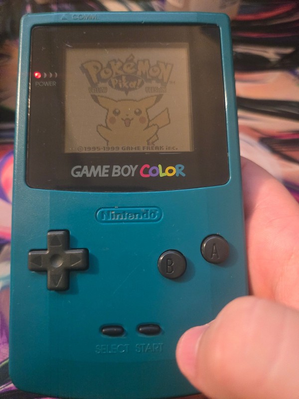 Nintendo Game Boy Color Teal Handheld System - Cleaned, Tested and Working