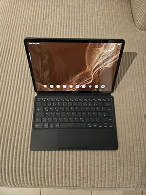Samsung Galaxy Tab S8+ Plus 128GB, Wi-Fi, Graphite, Inkl. Bookcover-Keyboard