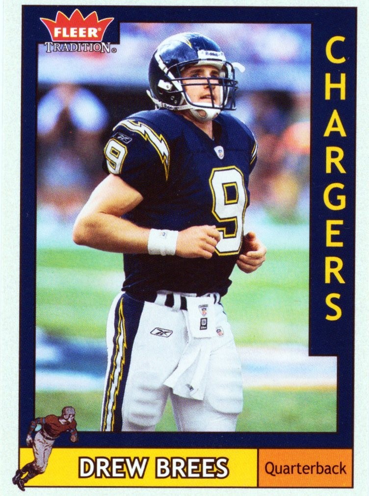 2003 Fleer Tradition Drew Brees Card #191 Chargers