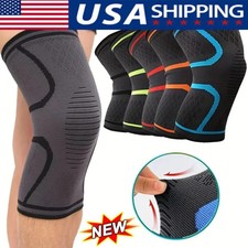 Knee Sleeve Compression Brace Support For Sport Gym Joint Pain Arthritis Relief
