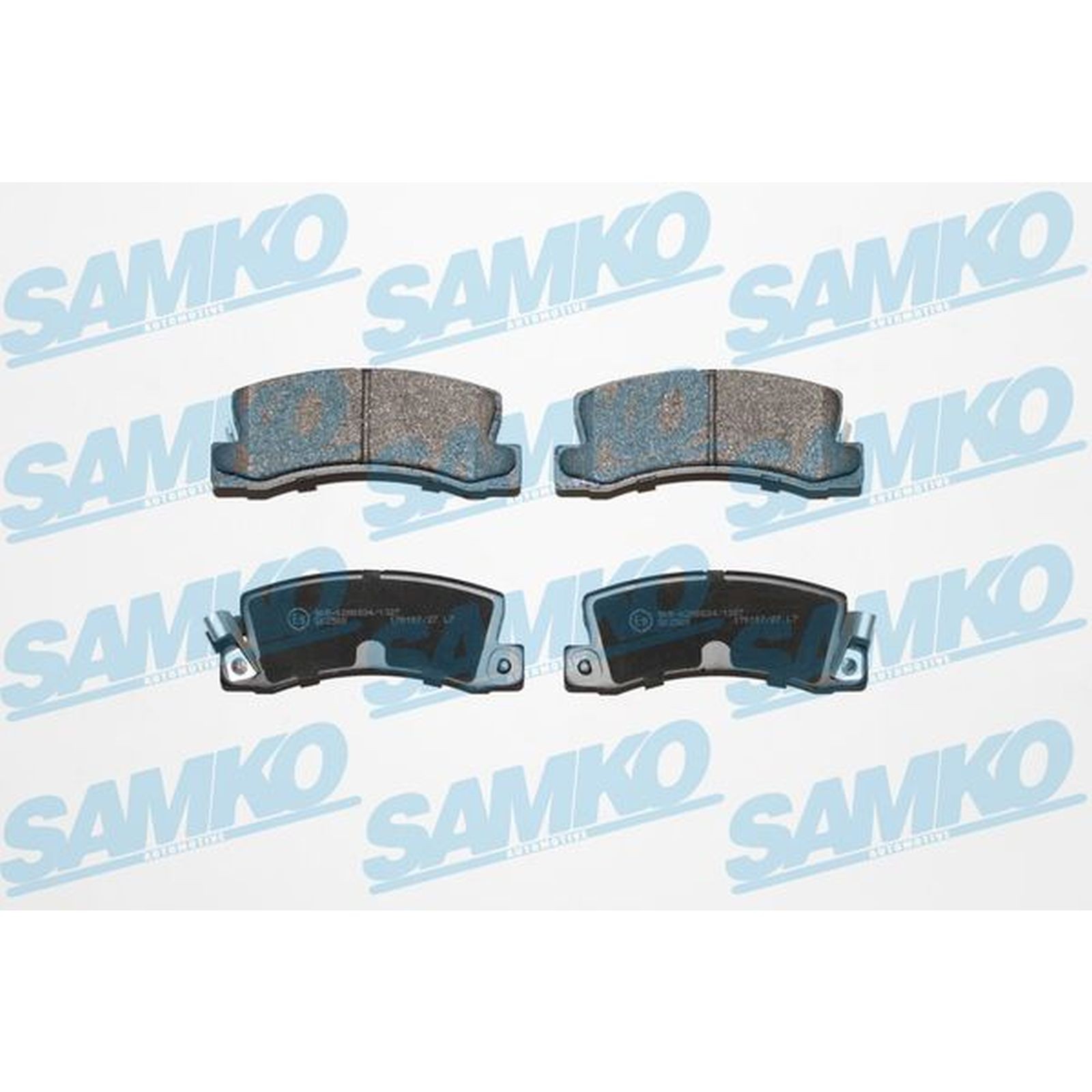 1x ORIGINAL® SAMKO Bremsbelagsatz, Scheibenbremse Hinten für Toyota COROLLA