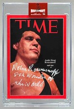 Robin Roussimoff Signed 92/888 Andre The Giant 1993 TIME Magazine Tribute Card