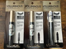 L'Oreal Paris Makeup Voluminous Volume Building Mascara 335 Carbon Black 3 Pack