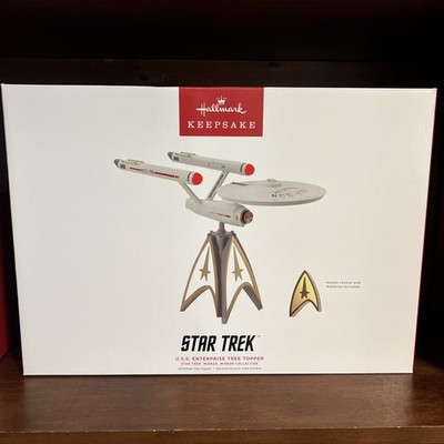 NIB 2022 Hallmark Keepsake Star Trek Enterprise Tree Topper 