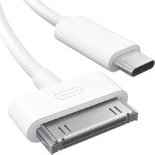 30-Pin to USB C Adapter Cable for Iphone, Ipad, Ipod 3Ft Next-Generation Data