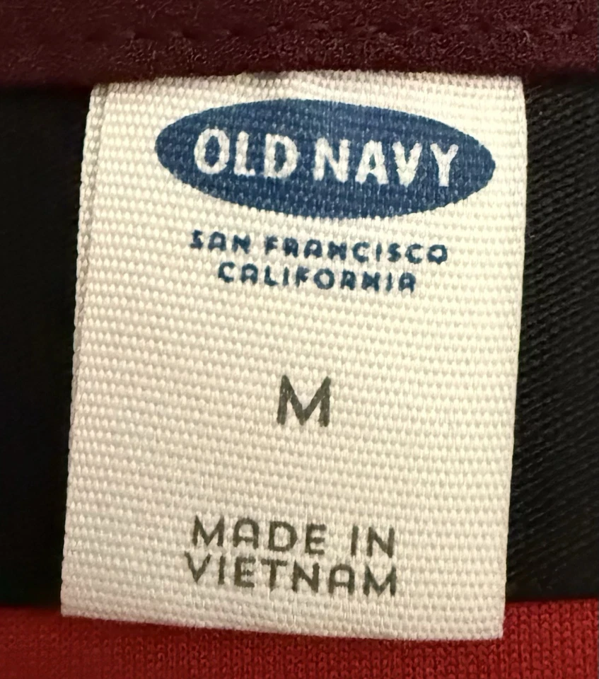 Falda lápiz forrada a cuadros roja súper linda para mujer de Old Navy, talla mediana Foto 3 de 3