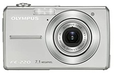 Olympus Digital Camera CAMEDIA FE-220 Compact 10MP 3x Zoom From Japan