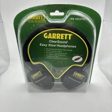 Garrett ClearSound Easy Stow In-Line Volume Metal Detector Headphones New.