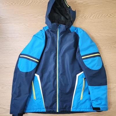 Crane Snow Ski Jacket Mens Large Blue Lined Breathable Waterproof Winter Coat