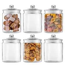 Glass Jars 32oz,Maredash Candy Jar with Lid For Household,Food Grade Clear Ja...