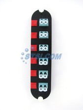 Corning CCH-CP12-E4 Panel, 6 LC Duplex 10Gig Aqua OM3/OM4 Adapters USED STSI