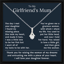 Gift for Girlfriend's Mum Necklace, Sentimental Jewellery & Message Card Gift Bo