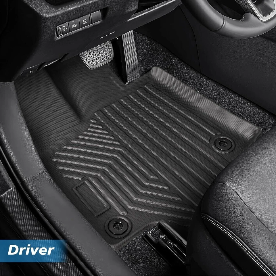 Juegos completos de 3 alfombrillas para todo tipo de clima para Toyota RAV4 2019-2024 delanteras traseras Foto 2 de 4