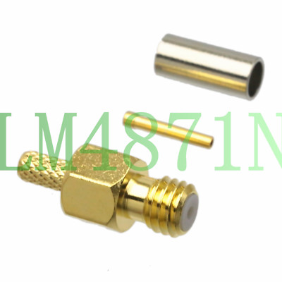 Microdot MD female Connector 10-32UNF Ultrasonic Flaw NDT TOFD GE RG174 RG316