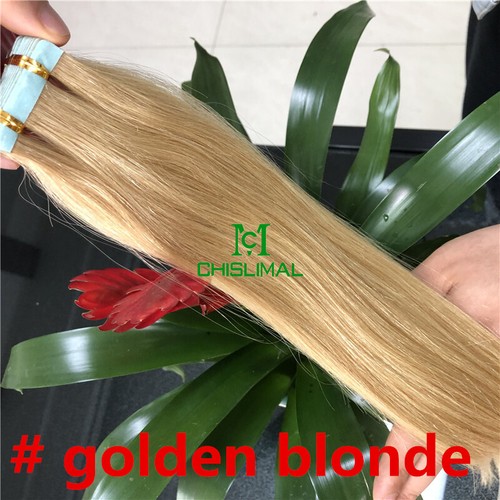 NASTRO RUSSO 14-26 NEI CAPELLI 100% EXTENSION CAPELLI UMANI 20pz/confezione TRAMA PELLE 30g-70g - Foto 6 di 27