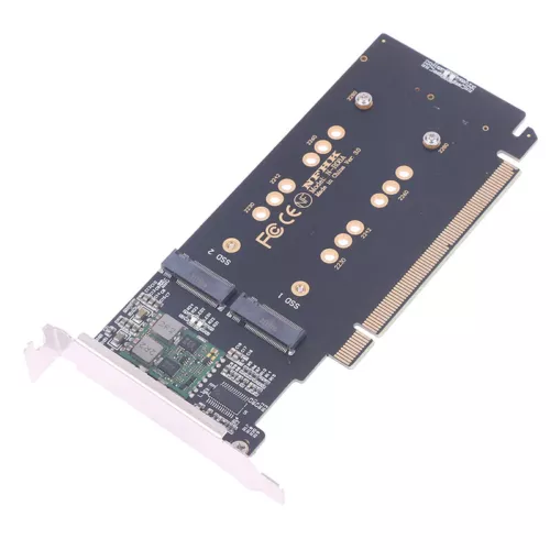 1PCS M.2 X16 à 4x NVME PCIE3.0 Gen3 x16 à 4 * Carte RAID NVME PCI - E VROC Ca-mx