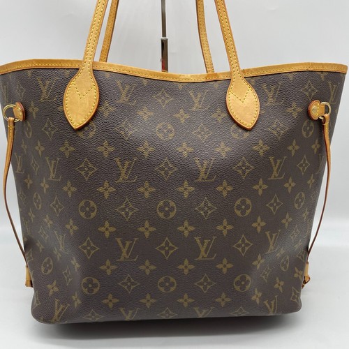 Louis Vuitton Tote Bag Neverfull MM Brown Monogram Leather M40156 VI2068 Auth - Picture 6 of 24