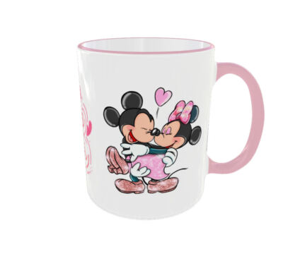 Tasse mit Spruch Minnie und Mickey I Love you