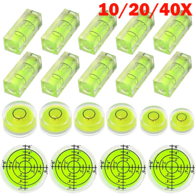 Lot Precision Circular Mini Spirit Level Set Meter Bubble Horizontal Ruler Tool