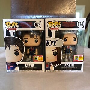 Funko Pop Stranger Things Scoops Ahoy Steve Robin Sdcc 1800 Pcs