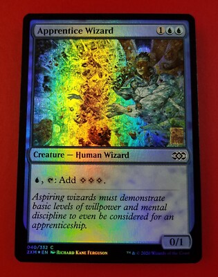 1x Apprentice Wizard | FOIL | Double Masters | MTG Magic Cards