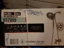 Delta Lahara In2ition 2-in-1 5-Spray Brushed Nickel Tub Shower Faucet w/ Valve