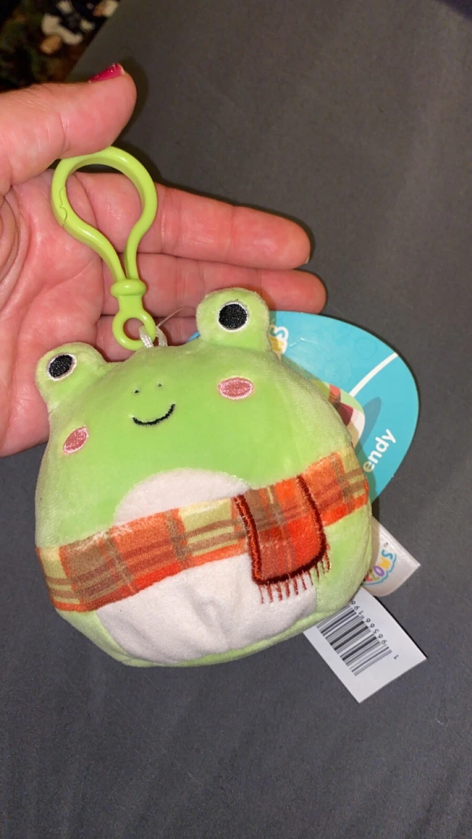 Squishmallow Wendy the Frog With scarf 3.5” Clip Bnwt