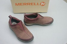Merrell Dewbrook Moc Active Heat Womens Sz 5 Red Burgundy Walking Hiking Shoes