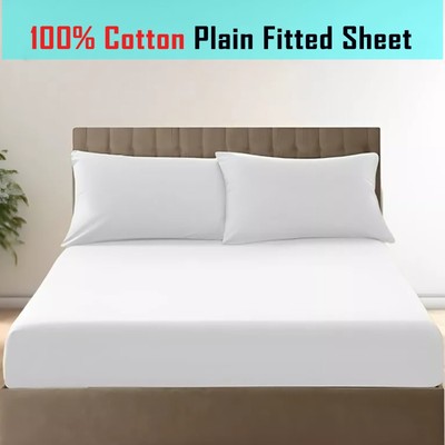 MIA 2-Pack Extra Deep 30cm Fitted Sheet - 200 TC Microfiber - Single/Double/King All Sizes - UK Made