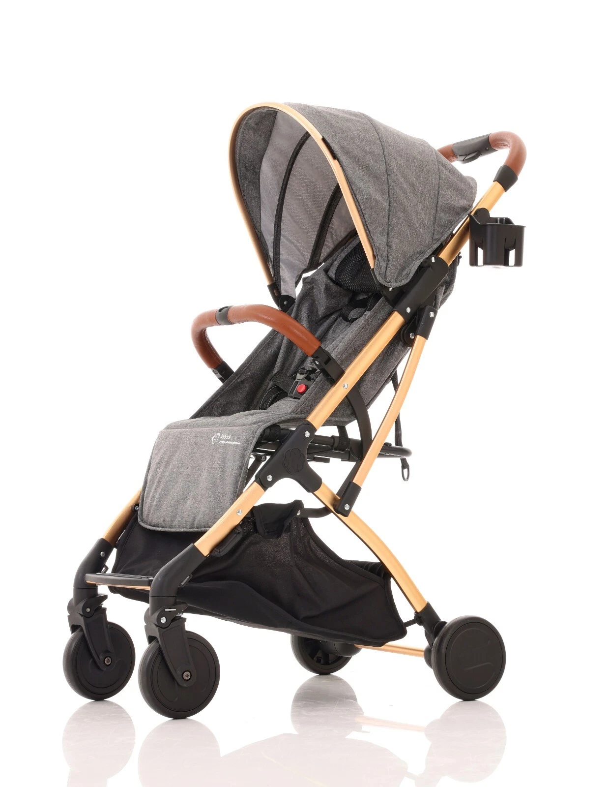 New Kidcol Baby Stroller Foldable & Lightweight Travel Pram UK - Grey/Gold
Opens in a new window or