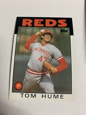 1986 Topps Cincinnati Reds Tom Hume