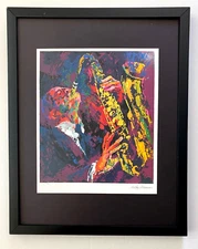LeRoy Neiman " Sax " Signed Pop Art Mounted and Framed