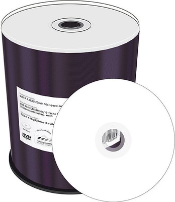 100 Mediarange DVD+R 4,7Gb DL 8x Bedruckbar Double Layer inkjet  Full-Printable-