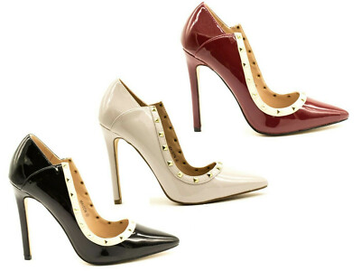 Damen Herren Drag Queen spitz zulaufend hoher Absatz Plateau Pumps UK BIG Größe 3-8