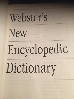 Webster's New Encyclopedic Dictionary Merriam-Webster Inc.