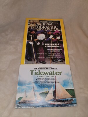 Vintage National Geographic Magazine Issue, June, 1988, with Map Insert