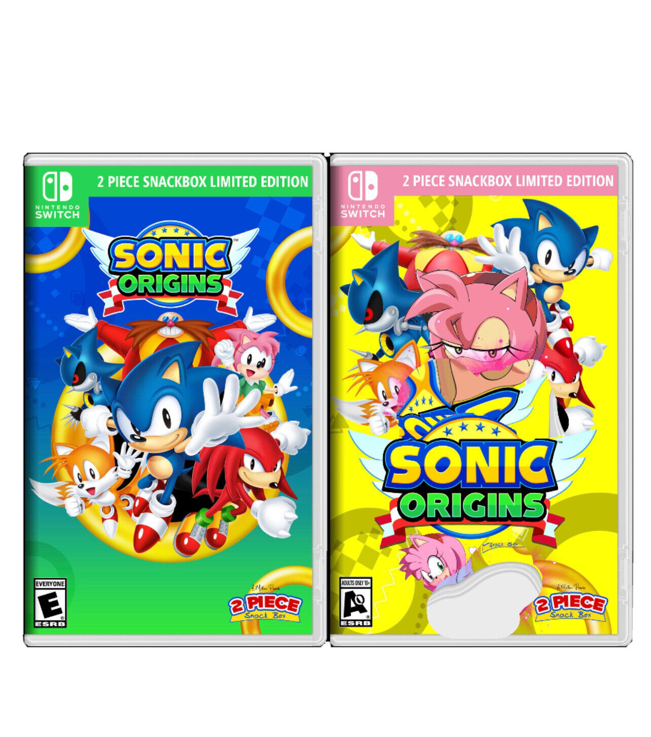 Sonic Origins (Cover Art Only) No Game Included (2 Pack) + Bonus Cover