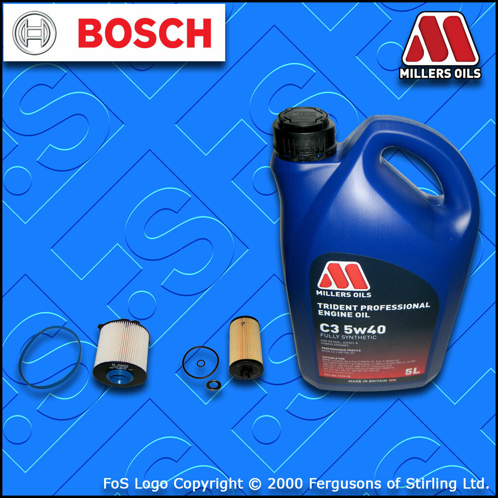 SERVICE KIT for VAUXHALL ZAFIRA C MK3 1.6 CDTI B16DTH OIL FUEL FILTERS +OIL
