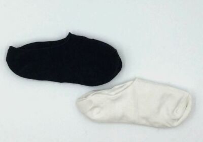 $24 Neiman Marcus Men's White Cotton Stretch Hidden Heel 2-Pack Socks One Size