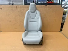 12-15 TESLA MODEL S FRONT RIGHT SEAT ASSEMBLY GRAY LEATHER COMPLETE OEM LOT333