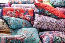 Ethnic Printed Outdoor Scatter Cushions Decorative Pillows For Garden Furniture