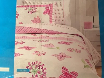 New Kids Pillow Talk Essentials Quilt Cover Set Single Pink Bloom