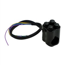 25mm CNC Aluminium Motorrad ATV Lenkerschalter 4 Tasten Schalter Universal 12V