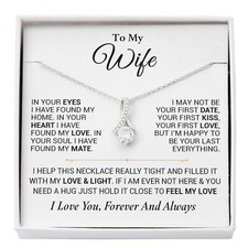 To My Wife Necklace, Anniversary Gift For Wife, Wife Birthday, Gift For Wife
