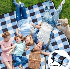 Outdoor Picnic Blanket 79"X77" Picnic Mat Extra Large Beach Mat Camping Travel