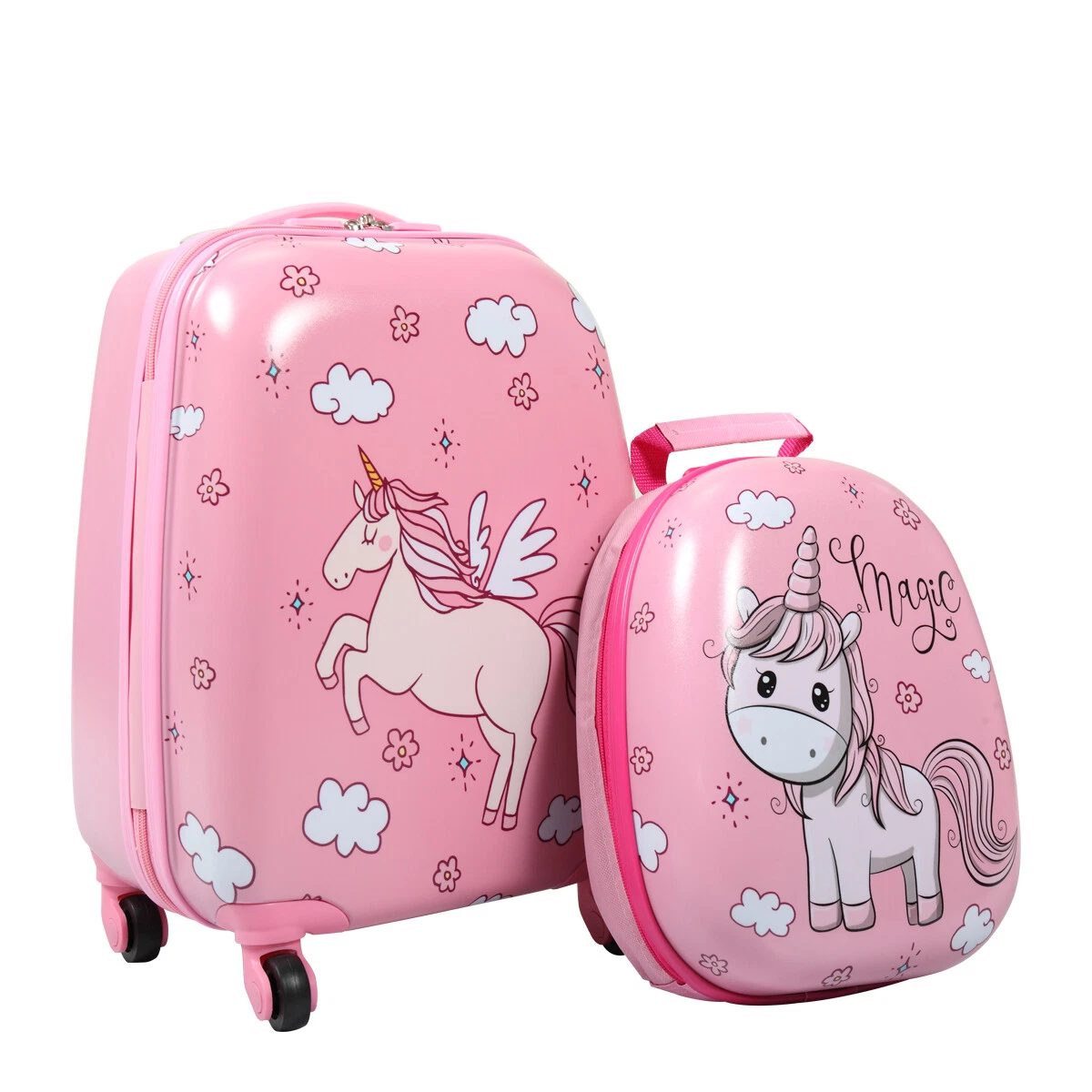 2Pc Kids Luggage Set 12 Travel Backpack 16 Trolley Suitcase