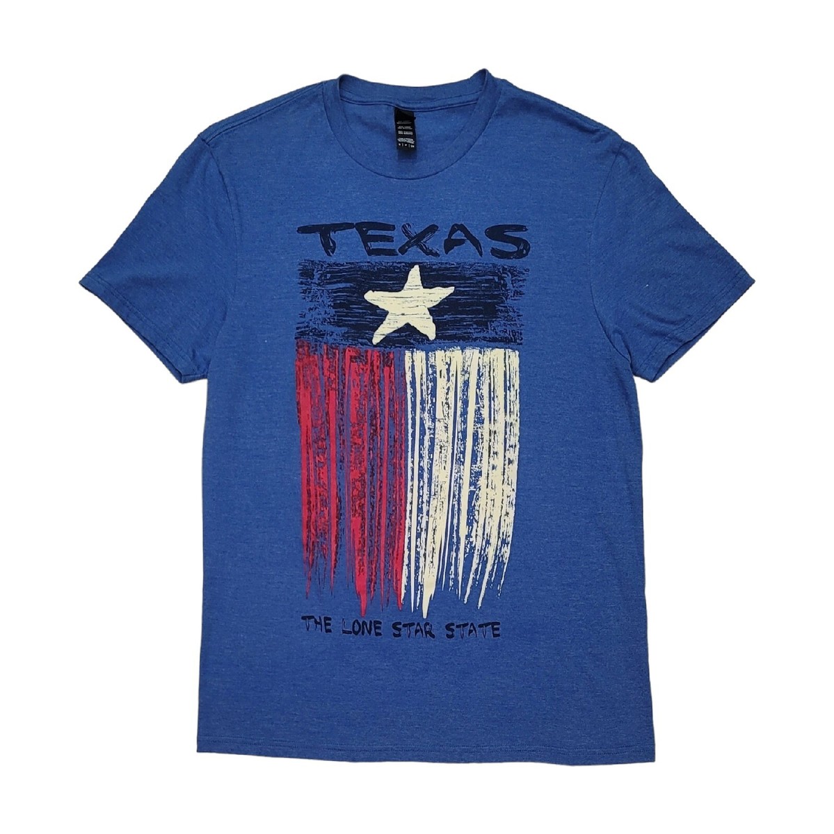 Dallas Texas Flag Line Star State T Shirt Single Stitch Size Small
