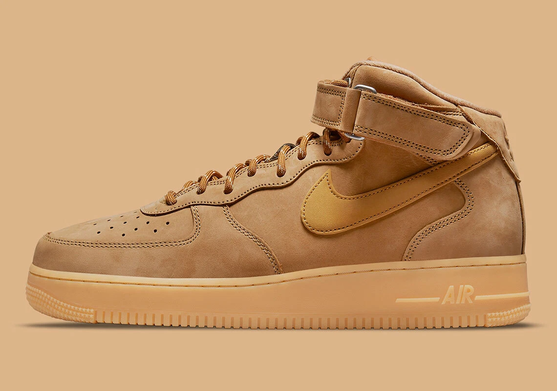 Nike Air Force 1 Mid '07 WB Flax Wheat Gum Light Brown DJ9158-200 Men's