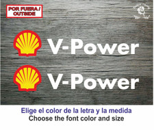 Sticker Vinilo Decal Vinyl Aufkleber Adesivi Autocollant Shell V-power VPower oi