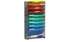 Hanging Wall Mount File Organizer 10 Pocket P...